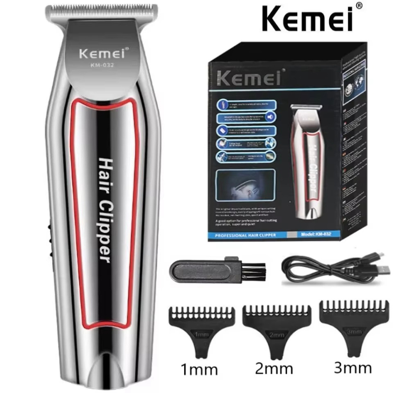 Mens Grooming Box - Kemei KM-032헤어 트리머 남성용 전기 수염