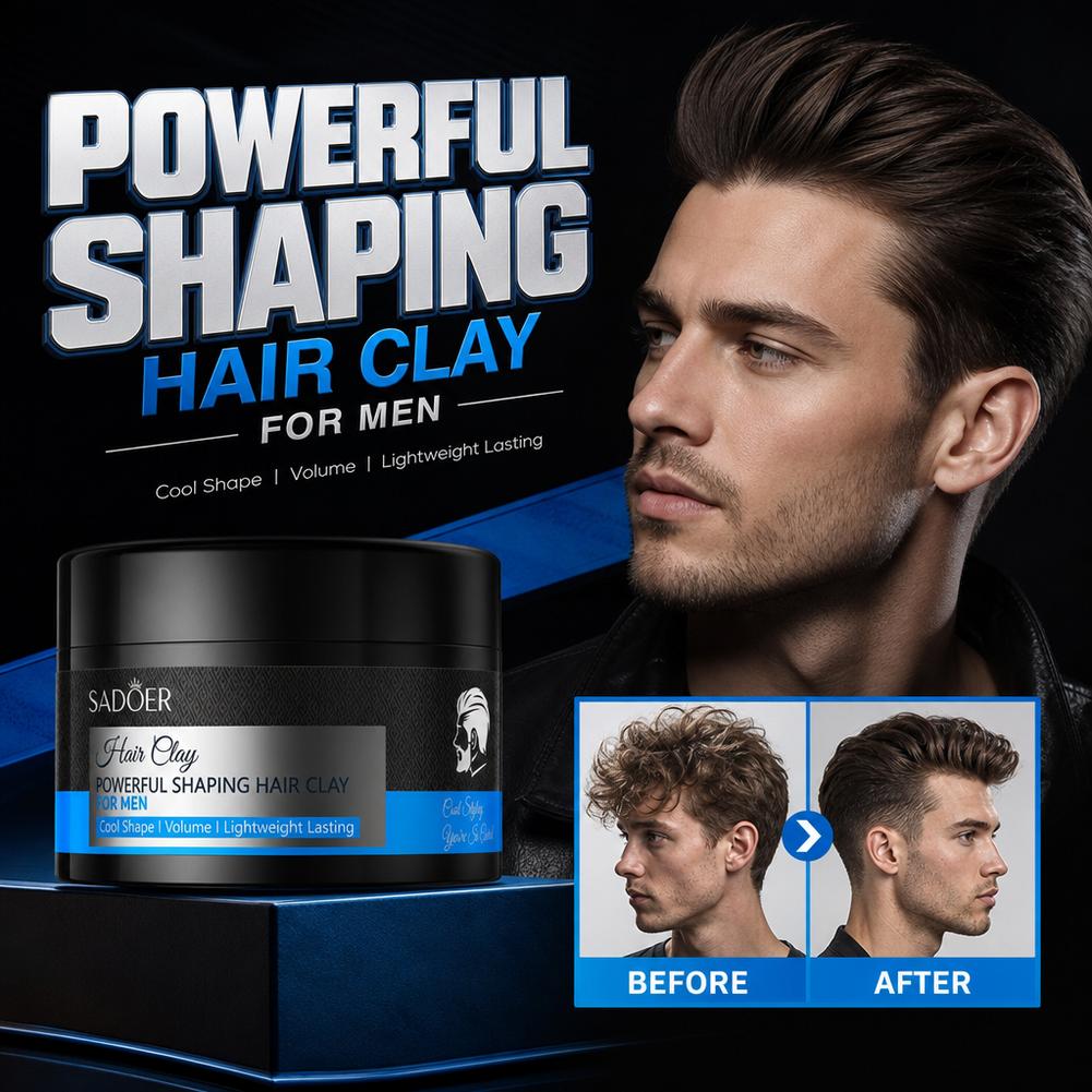 Men Grooming Usa - 매트 헤어 스타일링 클레이 강력 고정
