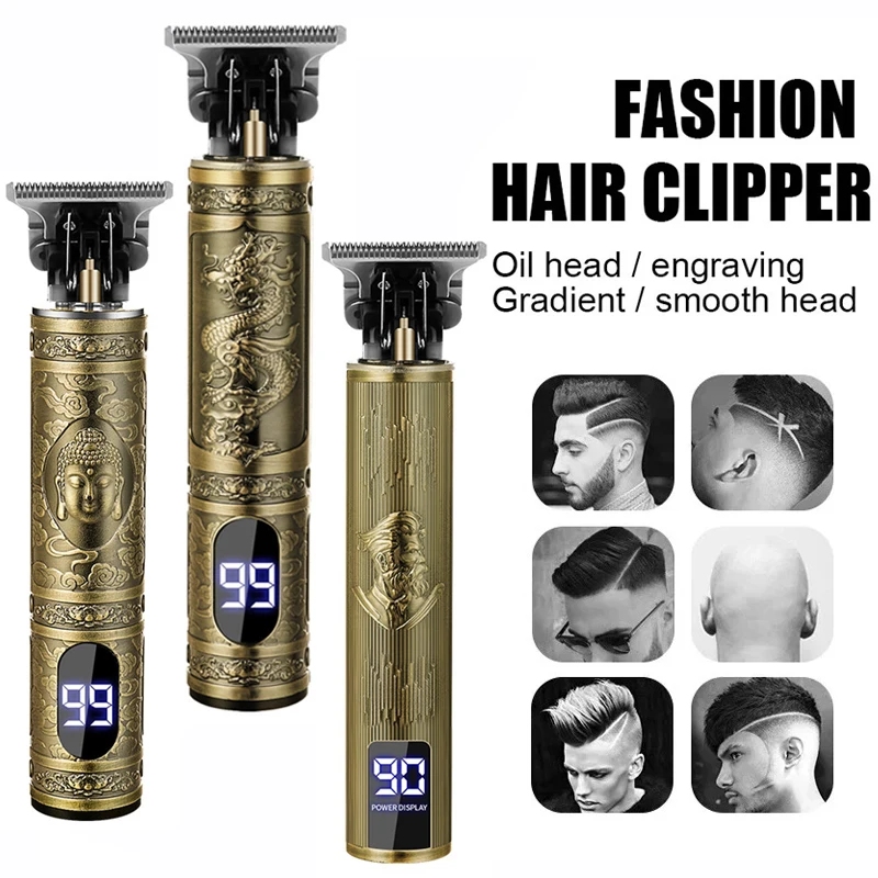 Beard Trimmer Cordless - T9 남성용 그루밍 키트 무선 헤어