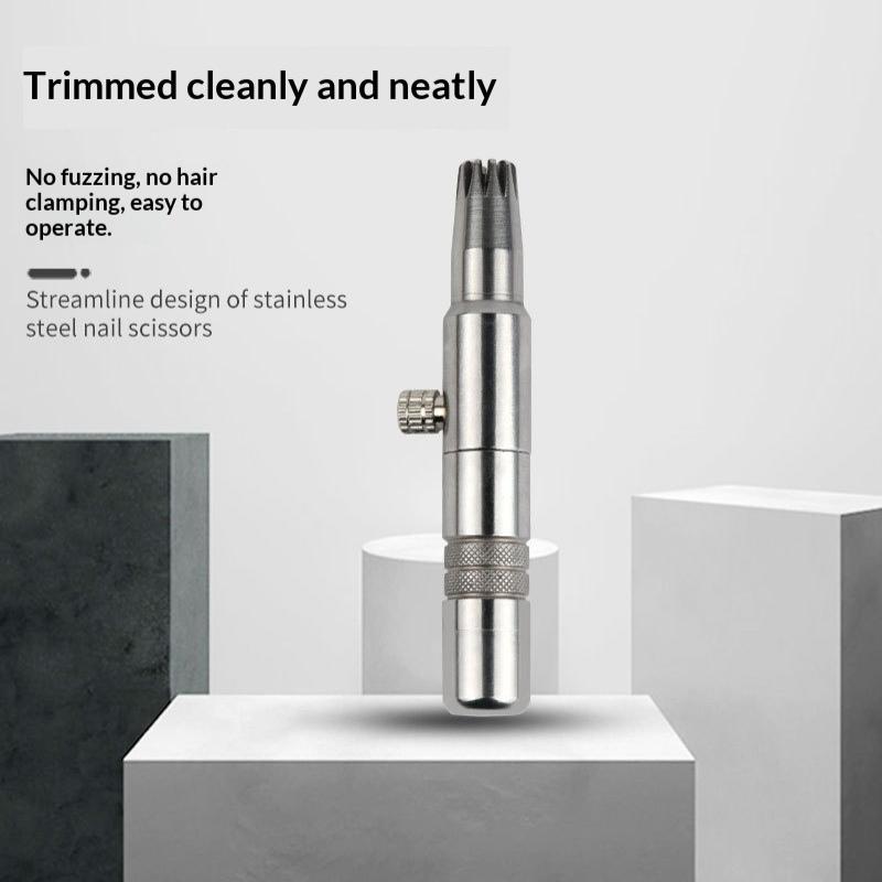 Men'S Grooming Nose And Ear - 수동 미니 코털/귀털 제모기 스테인리스 스틸