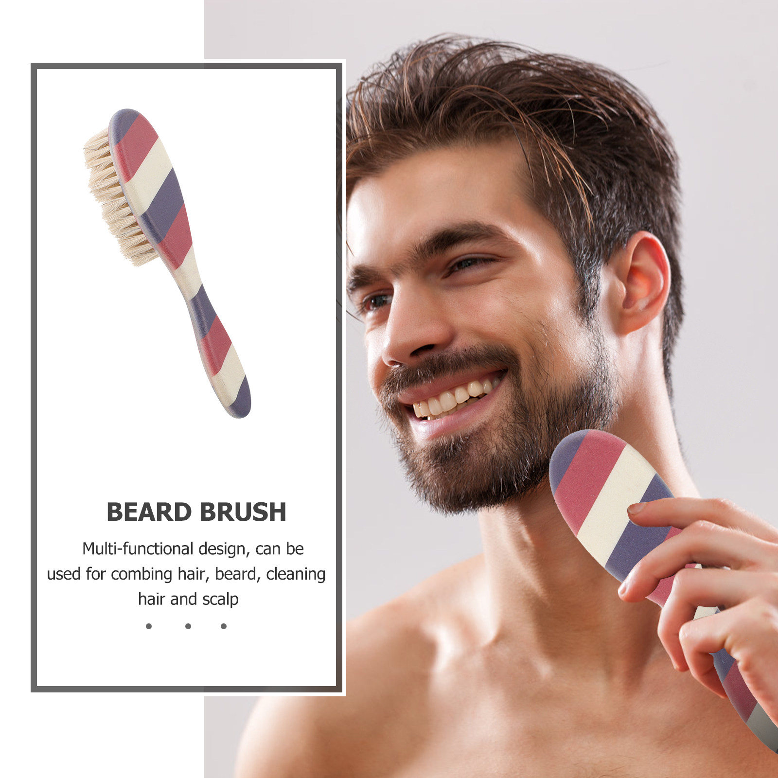 남성용 전문 살롱 수염 브러시, 말털 ABS 브러시,  - Men Grooming Usa 리뷰 및 가격