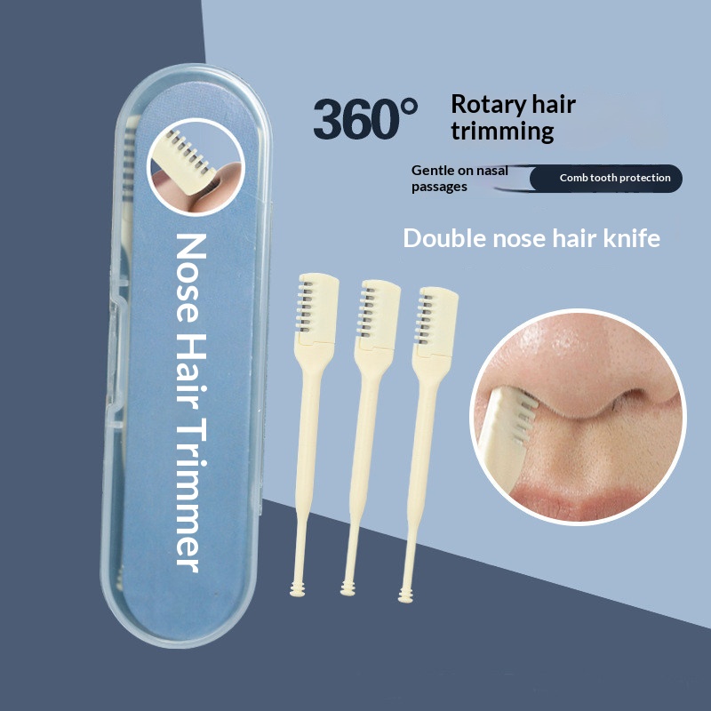 듀얼 엔드 수동 코털 트리머 360 °   회전식 커터 - Men'S Grooming Nose And Ear 리뷰 및 가격